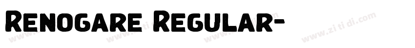 Renogare Regular字体转换